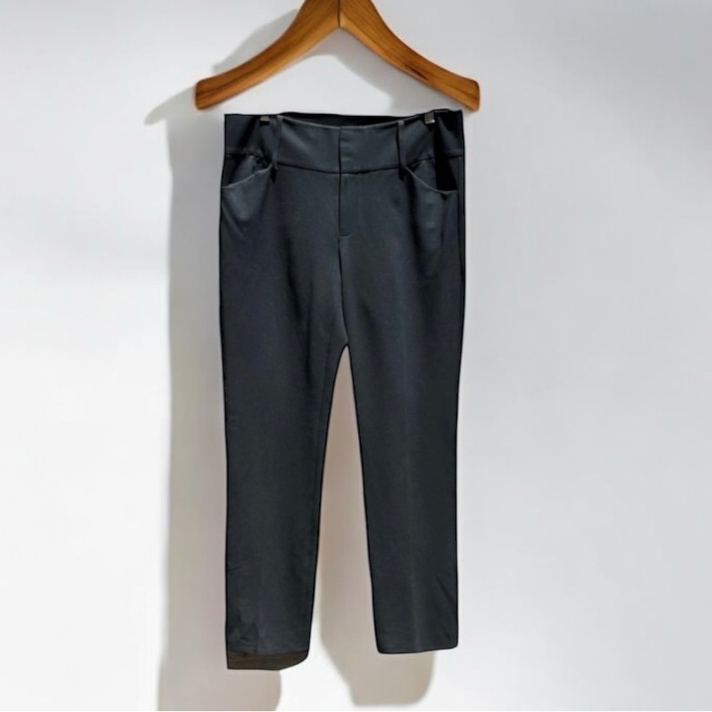 🌻LAFAYETTE 148 New York Black Mid-Rise Stretch Ankle Pants Trousers Size Medium